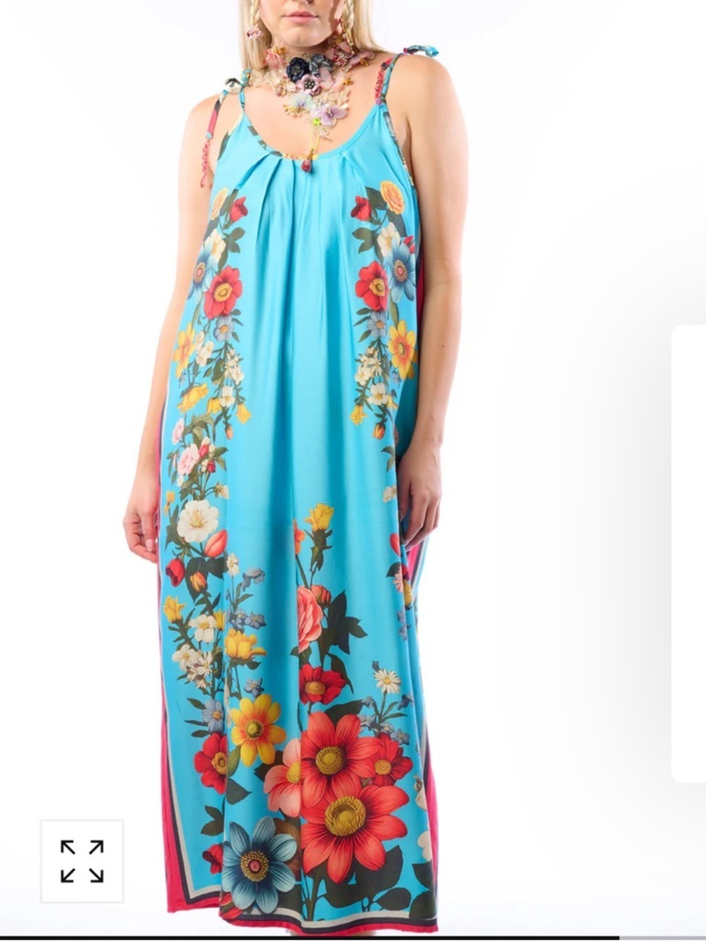 Aratta Silent Journey Garden Party Maxi Dress NWT